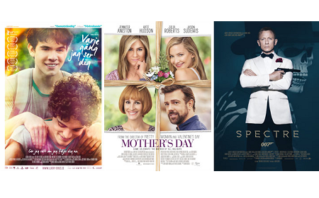 Filmerna "Varje gång jag ser dig", "Mothers day" och "Spectre" har nyligen fått uppläst textremsa.