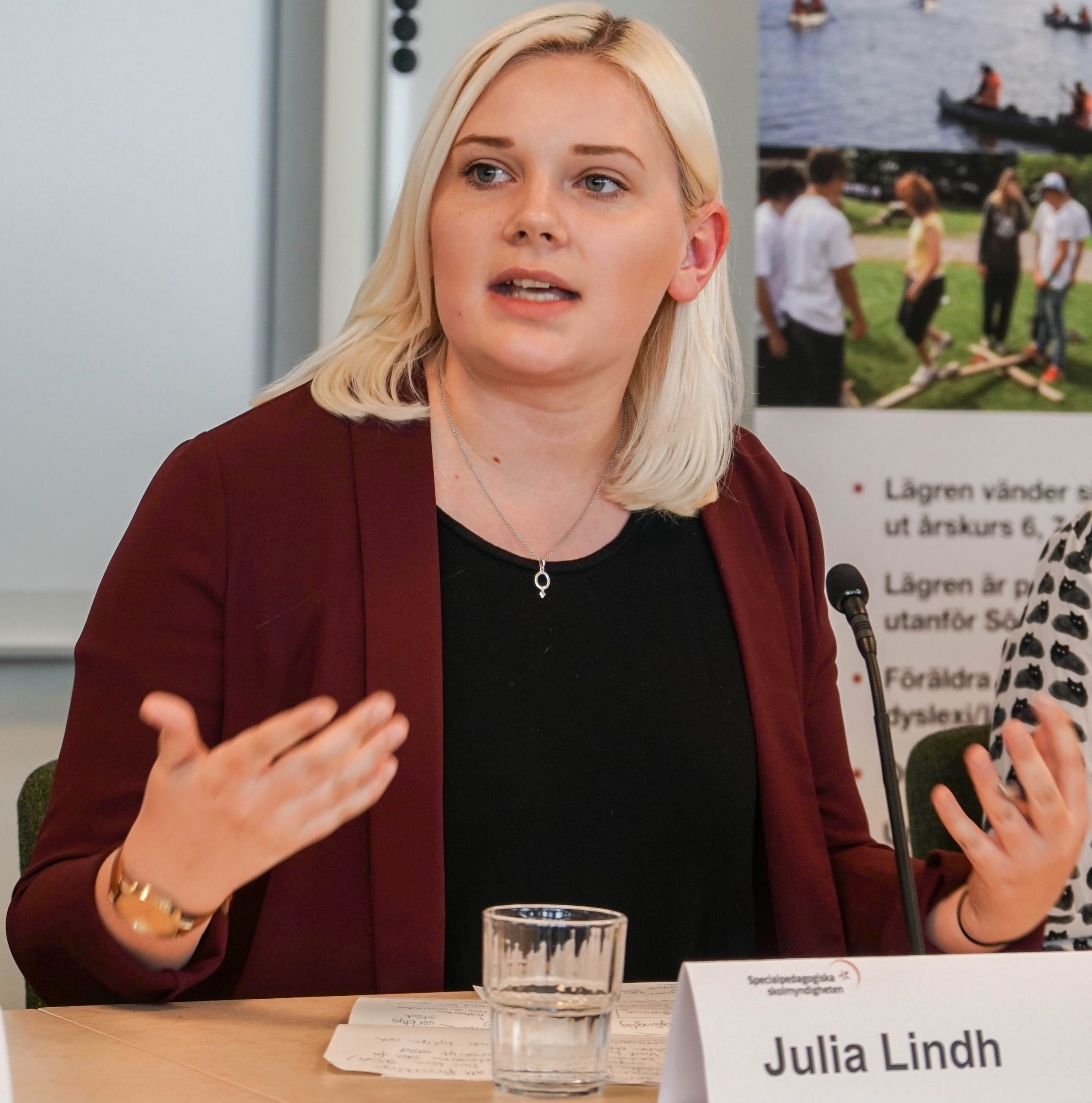 Julia Lindh, förbundsordförande Sveriges elevråd (SVEA)