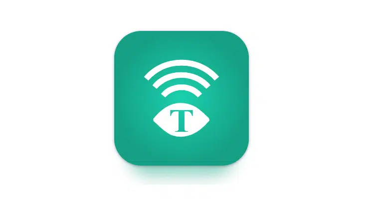 Grön logotyp med symbolen för uppläst textremsa och syntolkning.