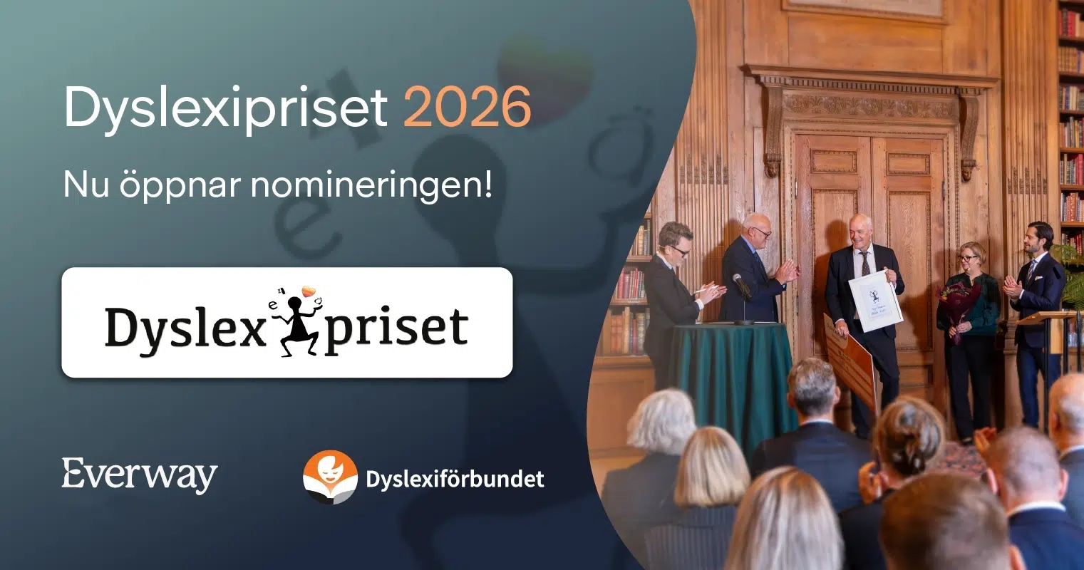 Nominera till Dyslexipriset 2026